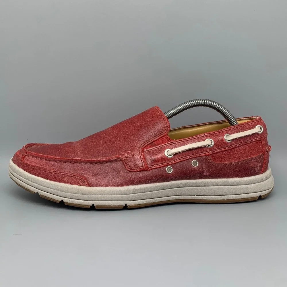 Cole Haan Pinch Weekender Red Suede Loafer Shoes‎ C12438 Men's Sz 9.5